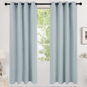 Deconovo Blackout Linen Curtains 52W x 84L